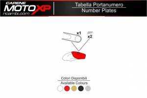 Tabella portanumero Ducati 899 1199 Panigale MXPKAV11978