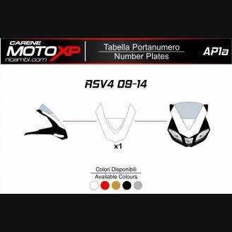 Placa porta número Aprilia RSV4 2009 - 2014 MXPKAV11973