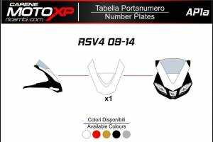 Number plate Aprilia RSV4 2009 - 2014 MXPKAV11973