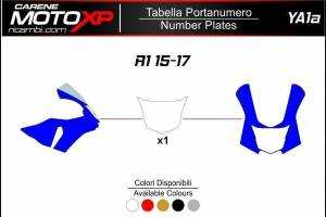 Plaque numero Yamaha R1 2015 - 2019 MXPKAV12015