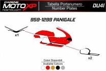 Plaque numero Ducati 959 1299 Panigale MXPKAV11979