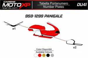 Plaque numero Ducati 959 1299 Panigale MXPKAV11979