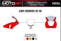 Tabella portanumero Honda Cbr 1000 RR 2012 - 2016 MXPKAV11983