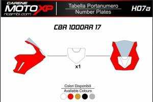 Number plate Honda Cbr 1000 RR 2017 - 2019 MXPKAV11984
