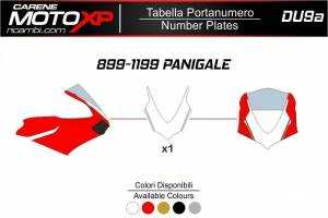 Tabella portanumero Ducati 899 1199 Panigale MXPKAV12233