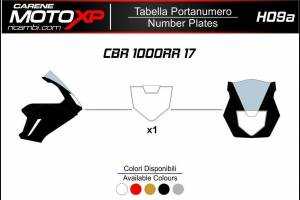 Placa porta número Honda Cbr 1000 RR 2017 - 2019 MXPKAV11984