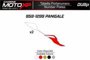Plaque numero Ducati 959 1299 Panigale MXPKAV12238