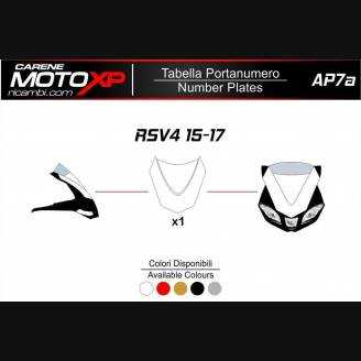 Placa porta número Aprilia RSV4 2015 al 2019 MXPKAV11972