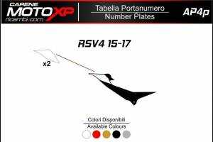 Startnummernschild Aprilia RSV4 2015 al 2019 MXPKAV12243