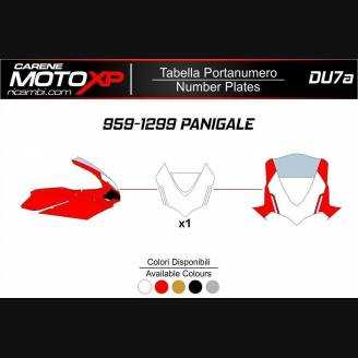 Placa porta número Ducati 959 1299 Panigale MXPKAV12237