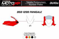 Startnummernschild Ducati 959 1299 Panigale MXPKAV12244