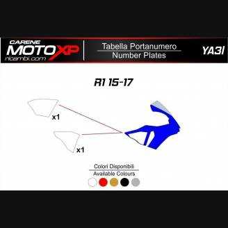 Placa porta número Yamaha R1 2015 - 2019 MXPKAV12245