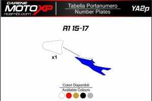 Placa porta número Yamaha R1 2015 - 2019 MXPKAV12245