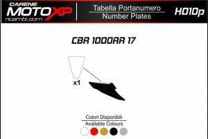 Plaque numero Honda Cbr 1000 RR 2017 - 2019 MXPKAV12250