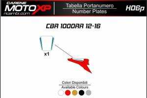 Plaque numero Honda Cbr 1000 RR 2012 - 2016 MXPKAV12252