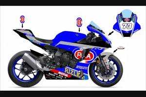 Lackierte Rennverkleidung Yamaha R1 2020 - MXPCRV12407