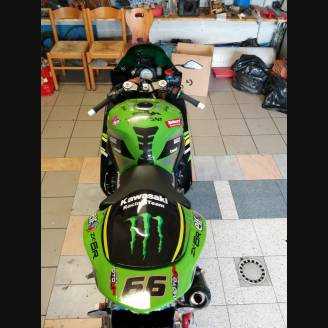 Painted street fairings in abs compatible with Kawasaki ZX6R 636 2003 - 2004 - MXPCAV3552