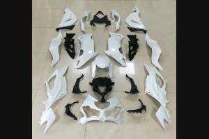 Kawasaki Zx6R 2019 - 2020 Complete and unpainted fairings in abs with front fender - MXPCAD12604