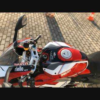 Painted street fairings in abs compatible with Ducati Panigale V4 V4S for Akrapovic exhaust - MXPCAV11947
