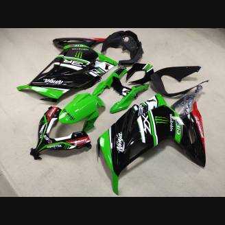 Painted street fairings in abs compatible with Kawasaki ZX Ninja 300 2013 - 2017 - MXPCAV12715