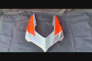 Painted street fairings in abs compatible with Ducati Panigale V4R for Akrapovic exhaust Matt fluo - MXPCAV11956