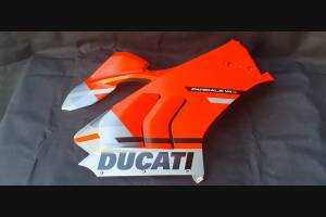 Carenage abs pour la roue avec peinture compatible avec Ducati Panigale V4R pour Akrapovic Échappement Matt fluo - MXPCAV11956