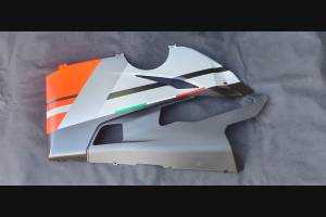 Carene stradali in abs verniciate compatibili con Ducati Panigale V4R per scarico Akrapovic Matt fluo - MXPCAV11956