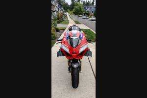 Painted street fairings in abs compatible with Ducati Panigale V4R for Akrapovic exhaust - MXPCAV12761