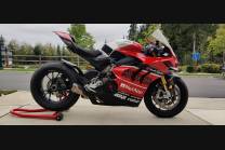 Carenage abs pour la roue avec peinture compatible avec Ducati Panigale V4R pour Akrapovic Échappement - MXPCAV12761