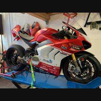 Carenado Racing Pintado Ducati Panigale V4 V4S Colin Neoprene + tornillos, tornillos rapidos fluo - MXPCRV11781