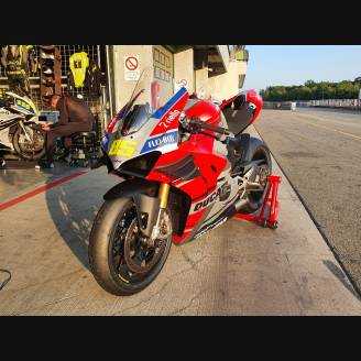 Carenage Racing Peint Ducati Panigale V4 V4S 2020 de Pare-bouee coque Neoprene + crochets rapide - MXPCRV12773