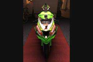 Lackierte Straße Verkleidung auf ABS kompatibel mit Kawasaki ZX6R 2019 - 2020 - MXPCAV12827