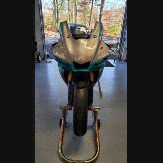 Carenage Racing Peint Yamaha R1 2020 + crochets rapides - MXPCRV12831
