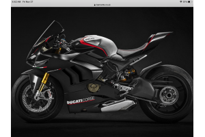 Painted street fairings in abs compatible with Ducati Panigale V4 V4S for Akrapovic exhaust 2020 -2021 - MXPCAV12832