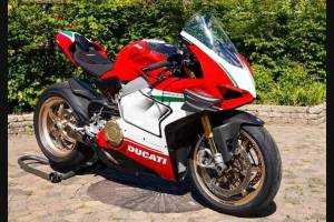 Carenage Racing Peint Ducati Panigale V4 V4S 2020 - 2021 de Pare-bouee coque Neoprene + crochets rapide - MXPCRV12773