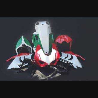 Painted Race Fairings Ducati Panigale V4 V4S 2020 - 2021 with back seat Neoprene seat + screws, fasteners - MXPCRV12773