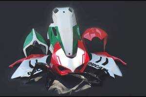 Lackierte Rennverkleidung Ducati Panigale V4 V4S 2020 - 2021 + Schrauben, Schnellverschlüsse - MXPCRV12773