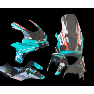 Carenado Racing Pintado Yamaha R1 2015 - 2019 + tornillos, tornillos rapidos -MXPCRV12870