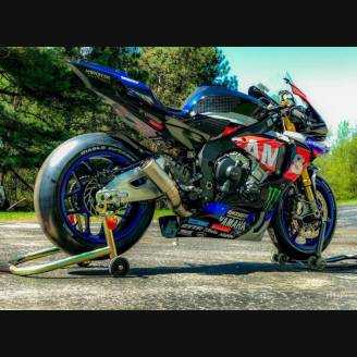 Carenage Racing Peint Yamaha R1 2015 - 2019 + crochets rapides -MXPCRV12873
