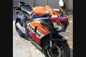 Lackierte Straße Verkleidung auf ABS kompatibel mit Honda Cbr 1000 2008 - 2011 - MXPCAV1796