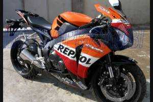 Lackierte Straße Verkleidung auf ABS kompatibel mit Honda Cbr 1000 2008 - 2011 - MXPCAV1796