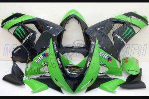 Lackierte Straße Verkleidung auf ABS kompatibel mit Kawasaki ZX10R 2006 - 2007 - MXPCAV1808