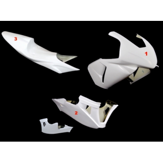 Honda CBR 600 RR 2003 2004 race fairings without front fender - MXPCRD494