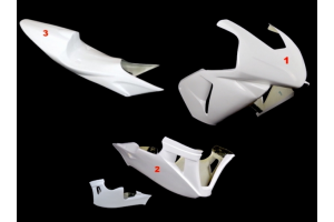 Honda CBR 600 RR 2003 2004 race fairings without front fender - MXPCRD494