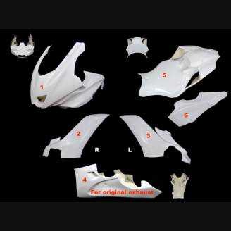 Yamaha R6 2017 - 2021 fairings in 5 Pieces without front fender - MXPCRD7006
