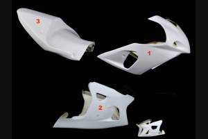 Suzuki GsxR 600/750 2000 - 2003 race Fairings without Front Fender - MXPCRD3603