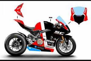 Carene Racing Verniciate Ducati Panigale V4 V4S 2020 - 2021 - MXPCRV12842