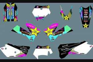 Kit adesivi compatibile con per KTM SX 125 200 250 300 350 450 2007 2010 - MXPKAD13235