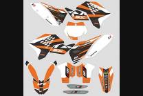 Sticker set compatible with per KTM SX 125 200 250 300 350 450 2007 2010 - MXPKAD13373