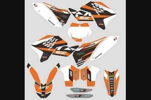 Kit adesivi compatibile con per KTM SX 125 200 250 300 350 450 2007 2010 - MXPKAD13373